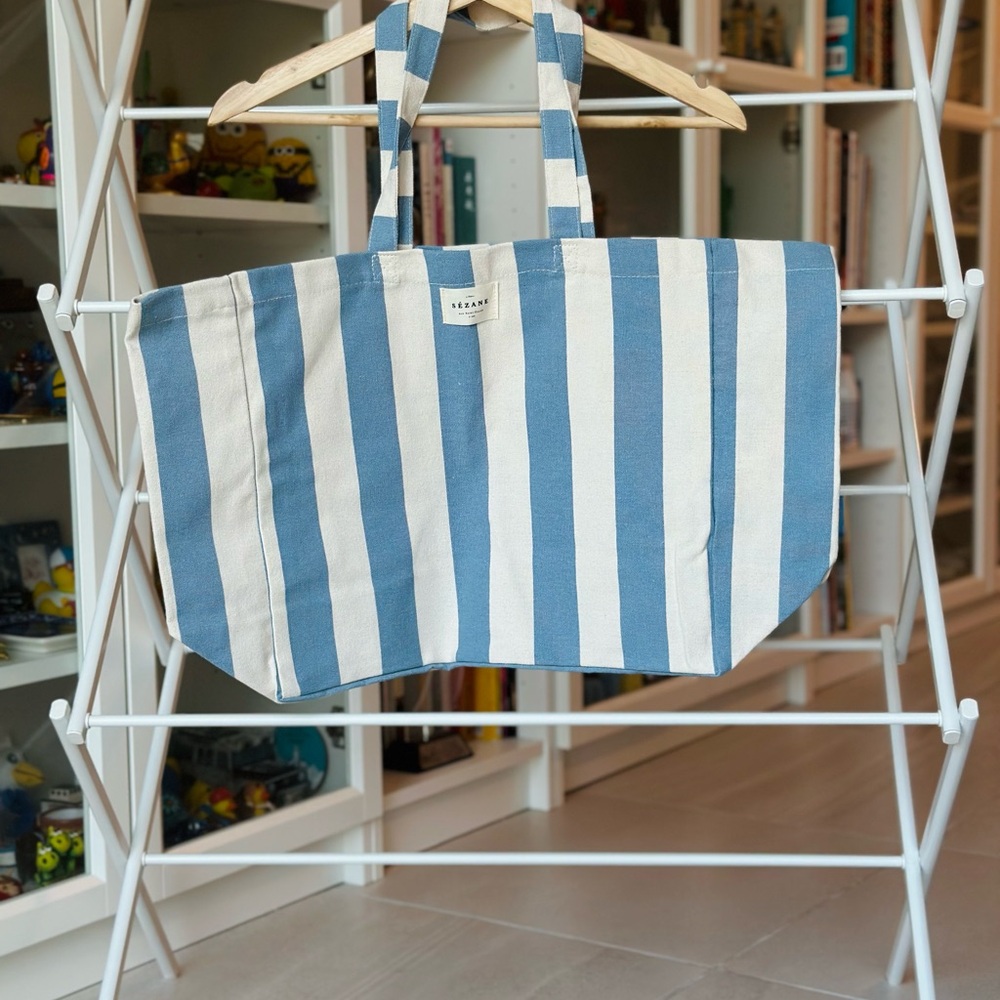 Sezane Parasol Stripes Tote Bag